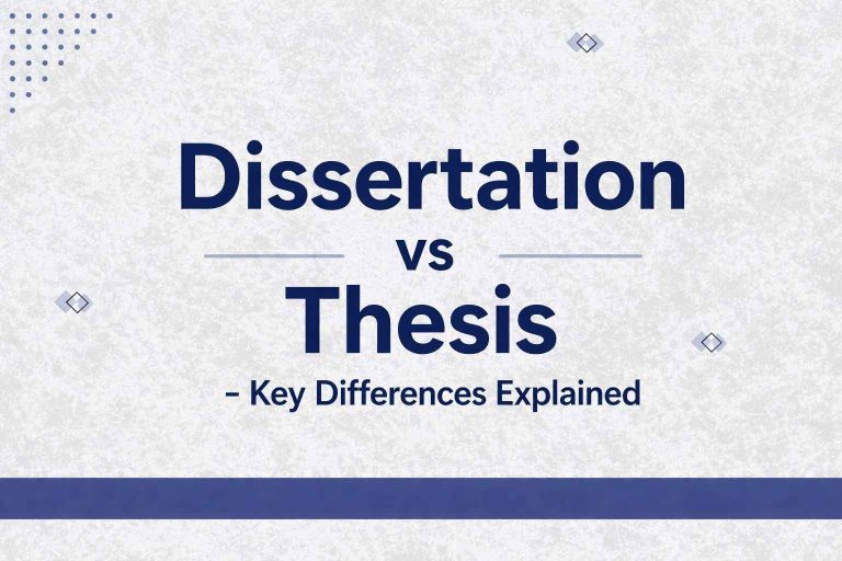 Dissertation vs Thesis