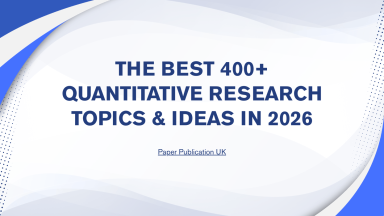 Best 400+ Quantitative Research Topics & Ideas